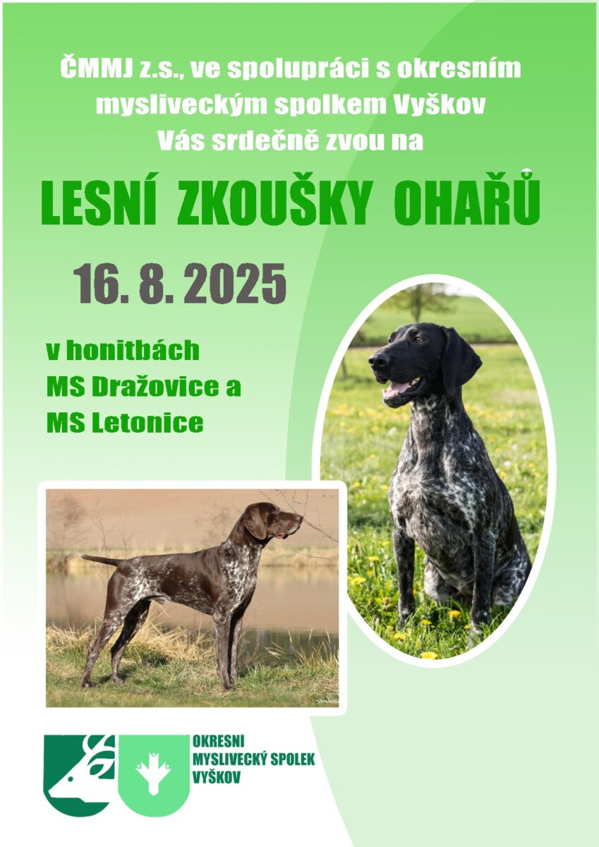 Lesní zkoušky ohařů 2025