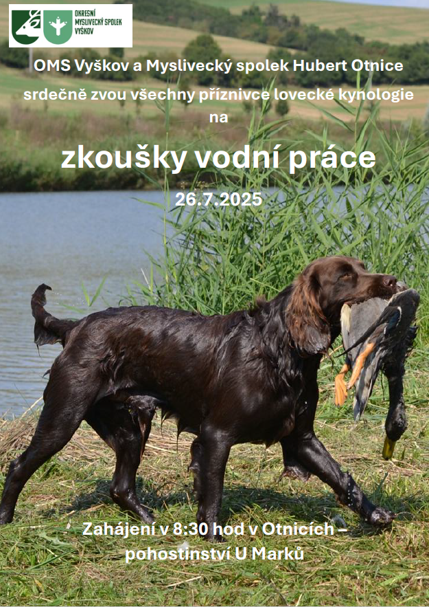 Propozice zkoušky vodní práce